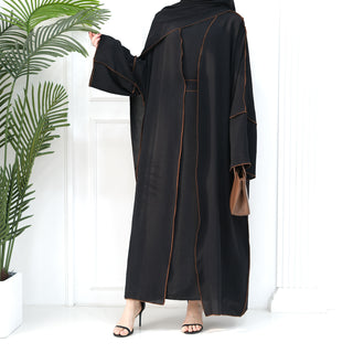 1693#2024 New Modest Wrinkle Polyester EID With Hijab Islamic Clothing Abaya