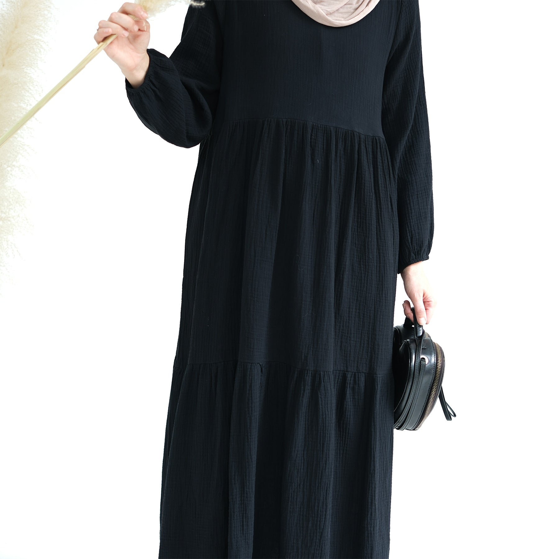 1659#New Style Cotton Long Sleeves Women Dresses Abaya Women Muslim Dress Abaya