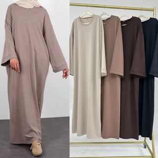 1737#New Sweatshirt Abaya Muslim Dresses Daily Wear Casual dresses