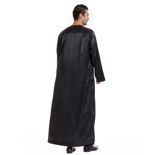 TH831#Abaya Muslim Clothing Long Sleeves Islamic High Quality Men's Robe