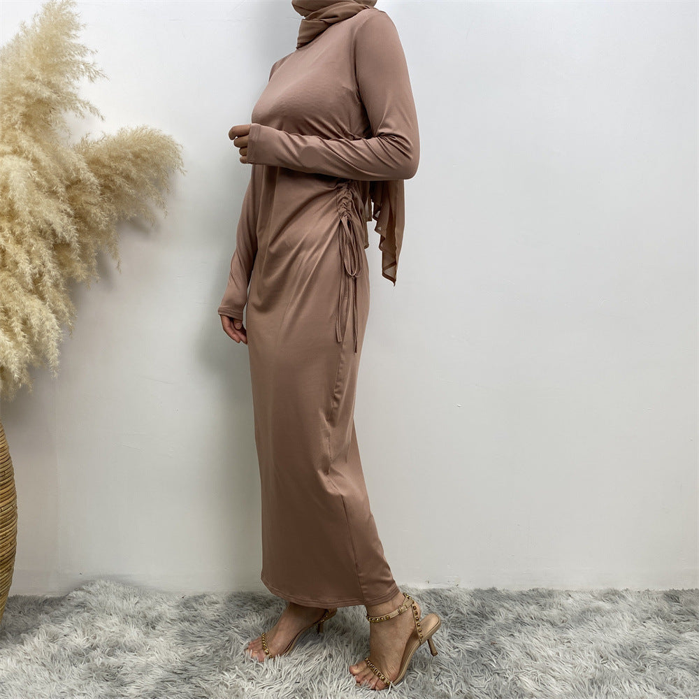 6736# Latest Bodycon Jersey Side With Elastic Waistband Women Clothing