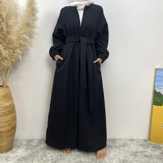 1995# New Autumn Winter Coat Thick Polyester Side Pockets Womens Clothing Modest Coats