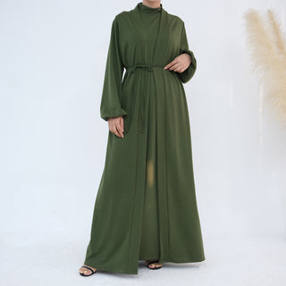 1886# Modest Sets Inner Abaya Women Muslim Dress Ensemble Femme Musulmane Abaya Dubai