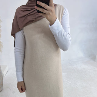 LR906+LR907#Sweater Modest Islamic Clothing Winter Women Muslim Dress and Cardigan  Kimono Abaya