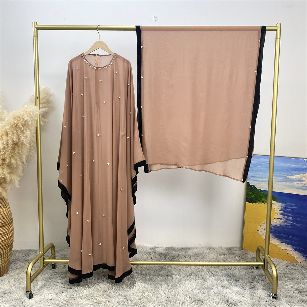 6763# 2024 chiffon adjustable waist abaya ramadan eid mubarak dubai kaftan abayas