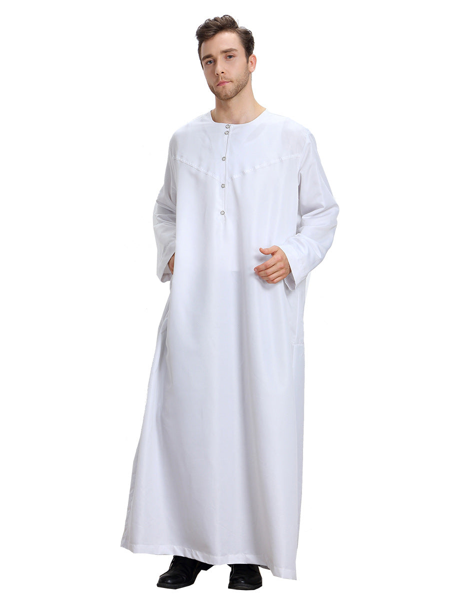 TH808#Abaya Muslim Clothing Islamic High Quality Men's Clothing Robe