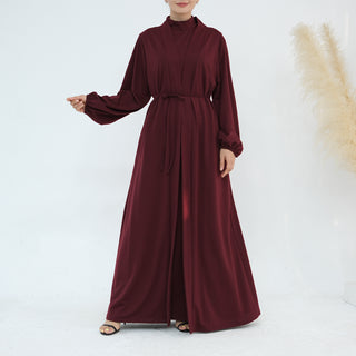 1886# Modest Sets Inner Abaya Women Muslim Dress Ensemble Femme Musulmane Abaya Dubai