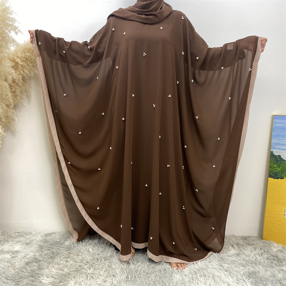 6763# 2024 chiffon adjustable waist abaya ramadan eid mubarak dubai kaftan abayas