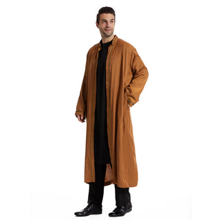 TH830#Abaya Muslim Clothing Long Sleeves Islamic High Quality Men's Robe