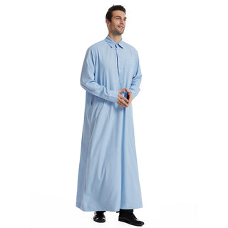 TH828#Abaya Muslim Clothing Long Sleeves Islamic High Quality Men's Clothing