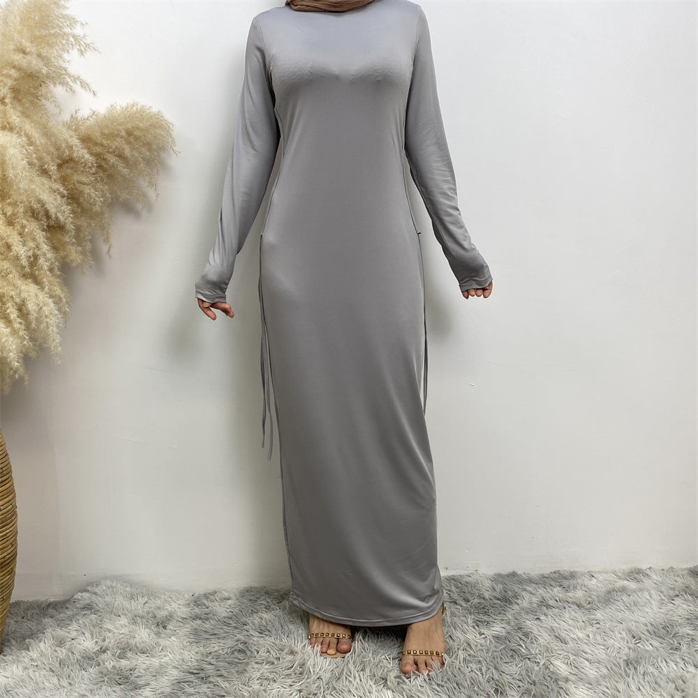 6736# Latest Bodycon Jersey Side With Elastic Waistband Women Clothing