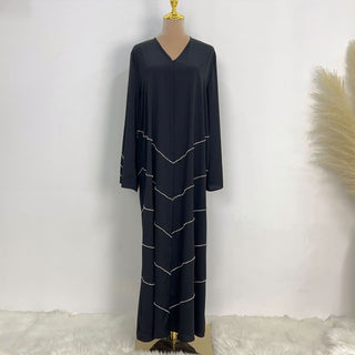 1540#Diamonds Fashion Abaya Wholesale Dubai EID Muslim Islamic Clothing