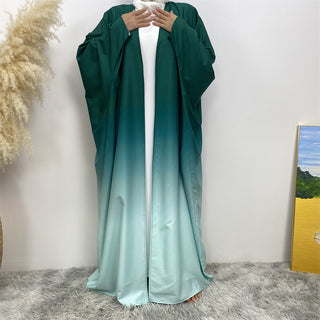 8027# Latest Chic Polyester Batwing Sleeves Women Cardigan Open Abaya