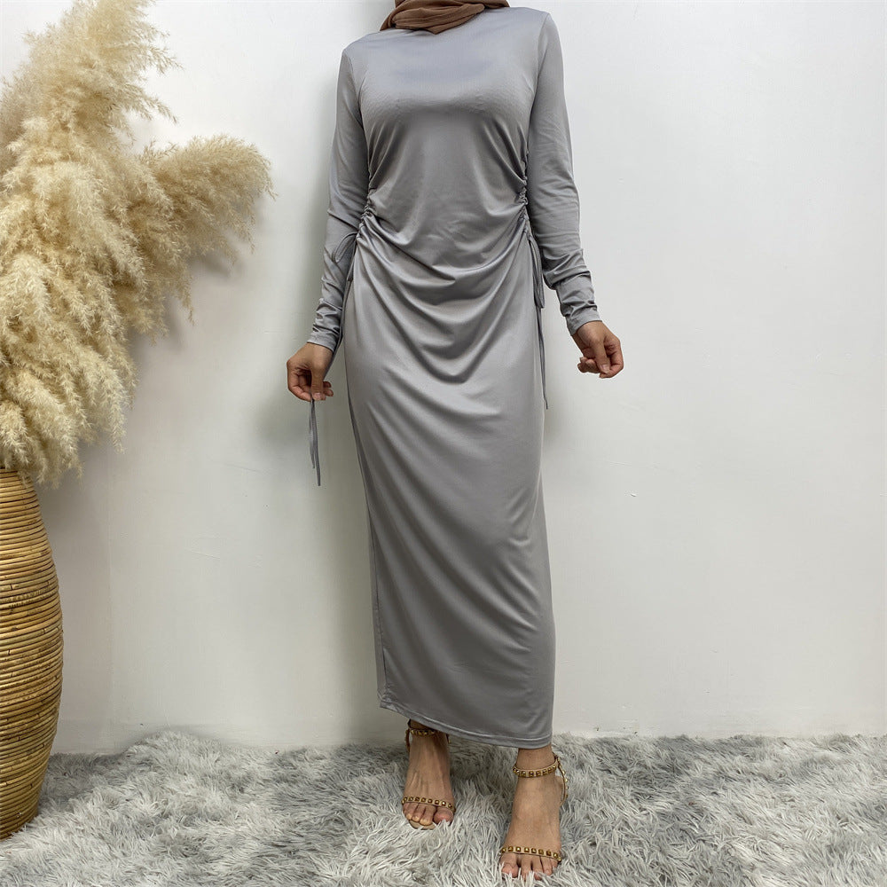 6736# Latest Bodycon Jersey Side With Elastic Waistband Women Clothing