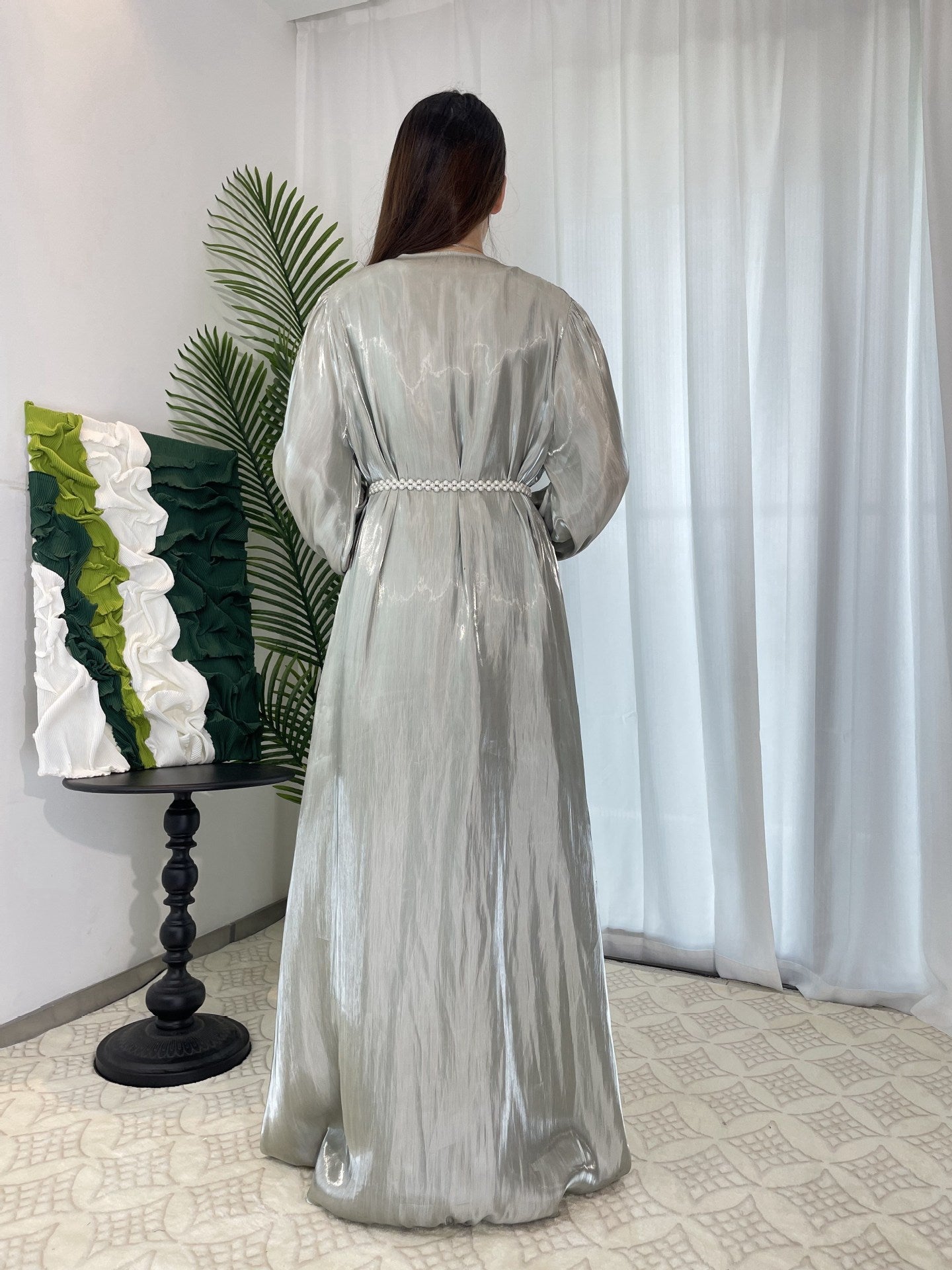 1003#3PCS MODEST SET EID FOR MUSLIM GIRL FASHION DESIGN ELEGANT DRESSES DUBAI ABAYA