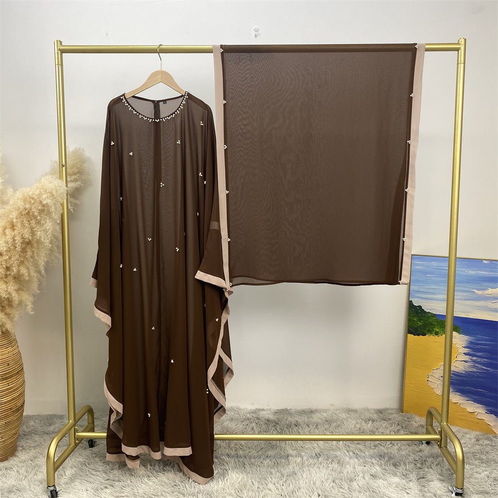 6763# 2024 chiffon adjustable waist abaya ramadan eid mubarak dubai kaftan abayas
