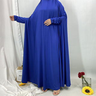 6841#Traditional Islamic One Piece Full Length Jilbab Prayer Abaya Made in Premium Stretch Jersey Spandex