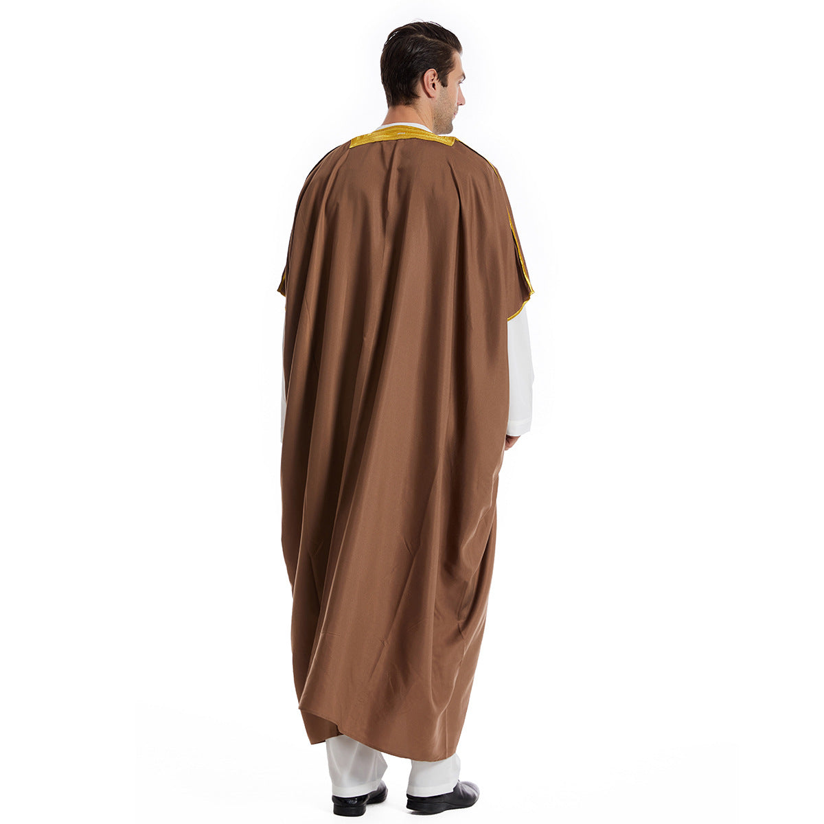 TH829#Abaya Muslim Clothing Long Sleeves Islamic High Quality Men's Robe