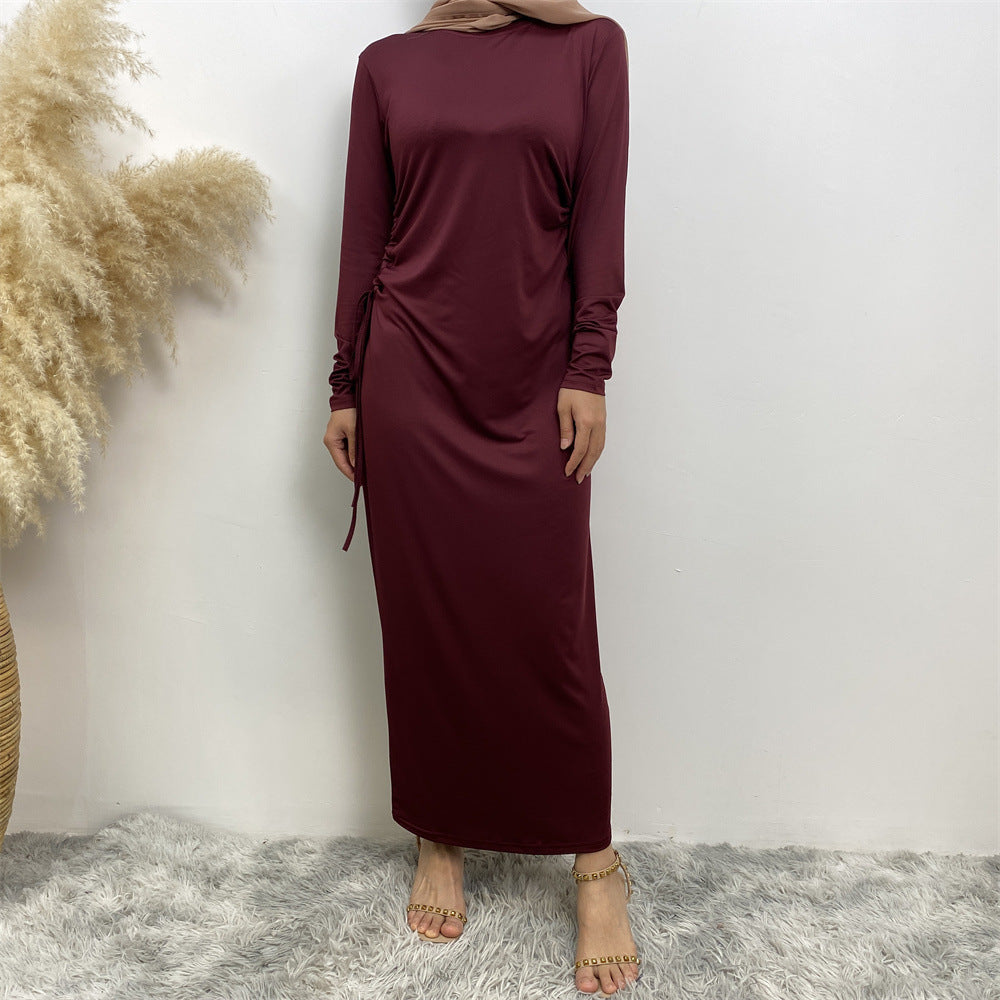 6736# Latest Bodycon Jersey Side With Elastic Waistband Women Clothing