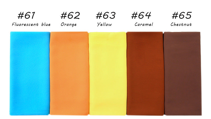 YW16#Long Muslim Shawl Plain Chiffon Simple Scarf