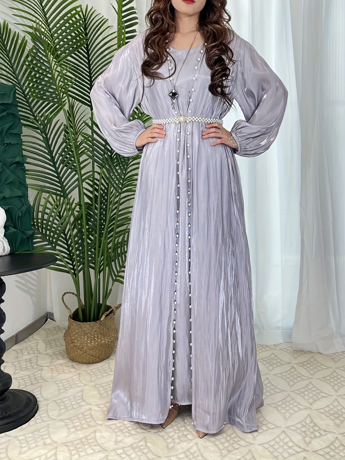 1003#3PCS MODEST SET EID FOR MUSLIM GIRL FASHION DESIGN ELEGANT DRESSES DUBAI ABAYA