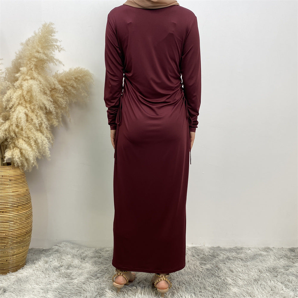 6736# Latest Bodycon Jersey Side With Elastic Waistband Women Clothing