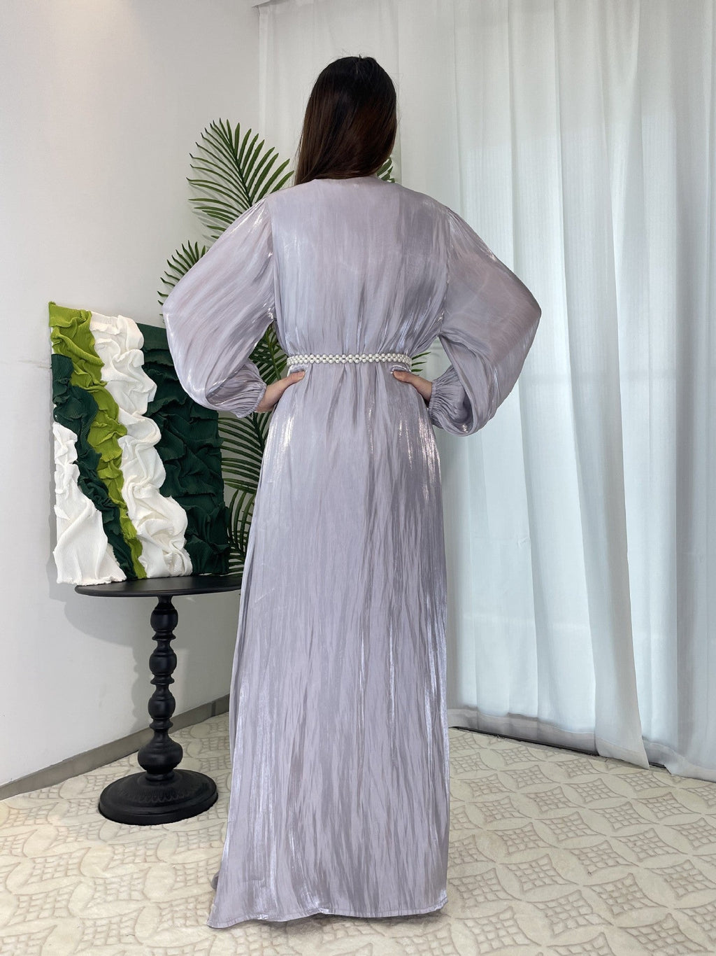 1003#3PCS MODEST SET EID FOR MUSLIM GIRL FASHION DESIGN ELEGANT DRESSES DUBAI ABAYA