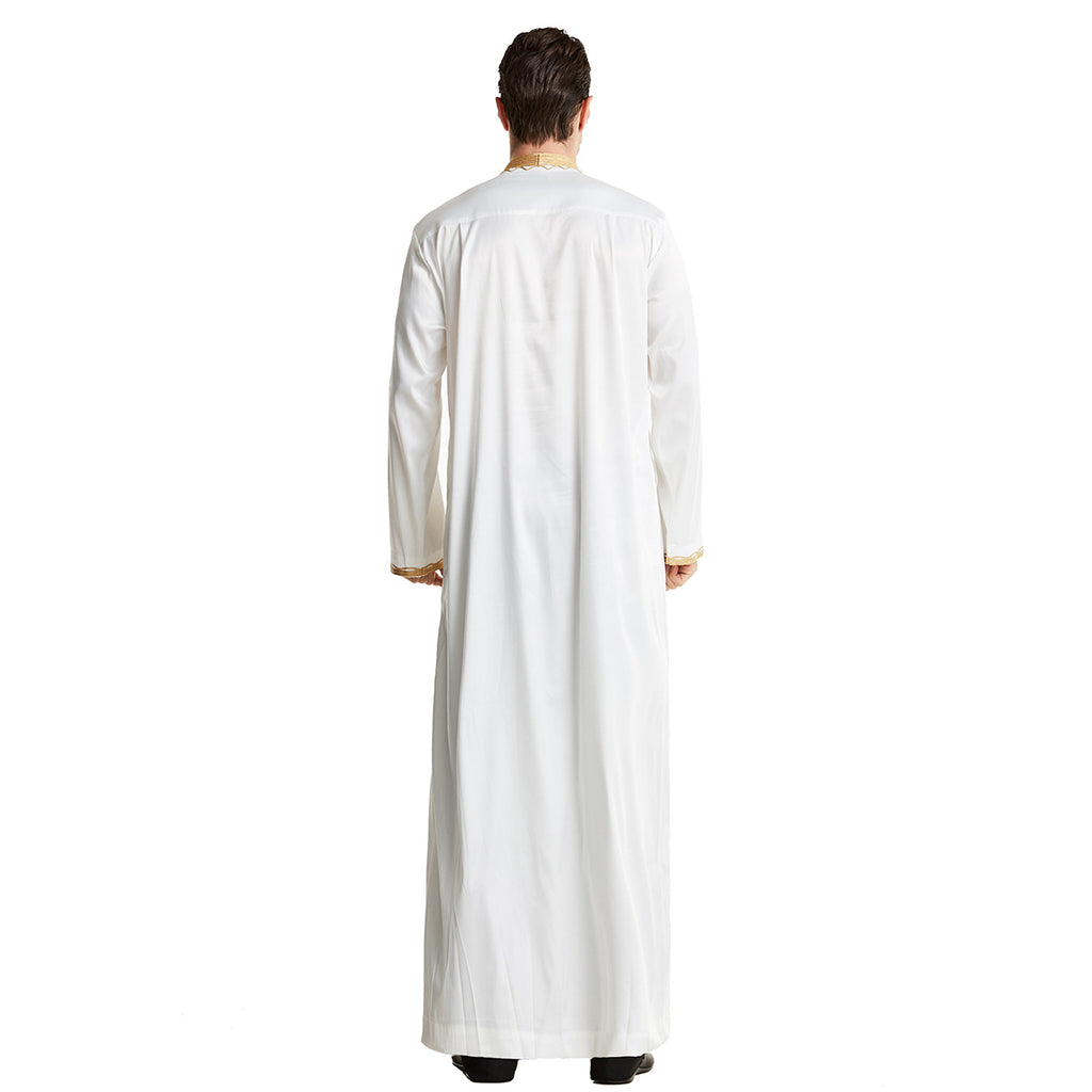 TH819#Abaya Muslim Clothing Islamic High Quality Men's Clothing Robe
