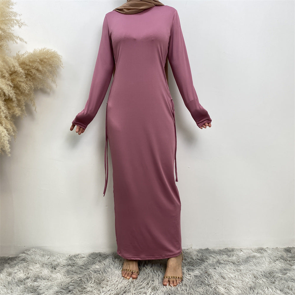 6736# Latest Bodycon Jersey Side With Elastic Waistband Women Clothing