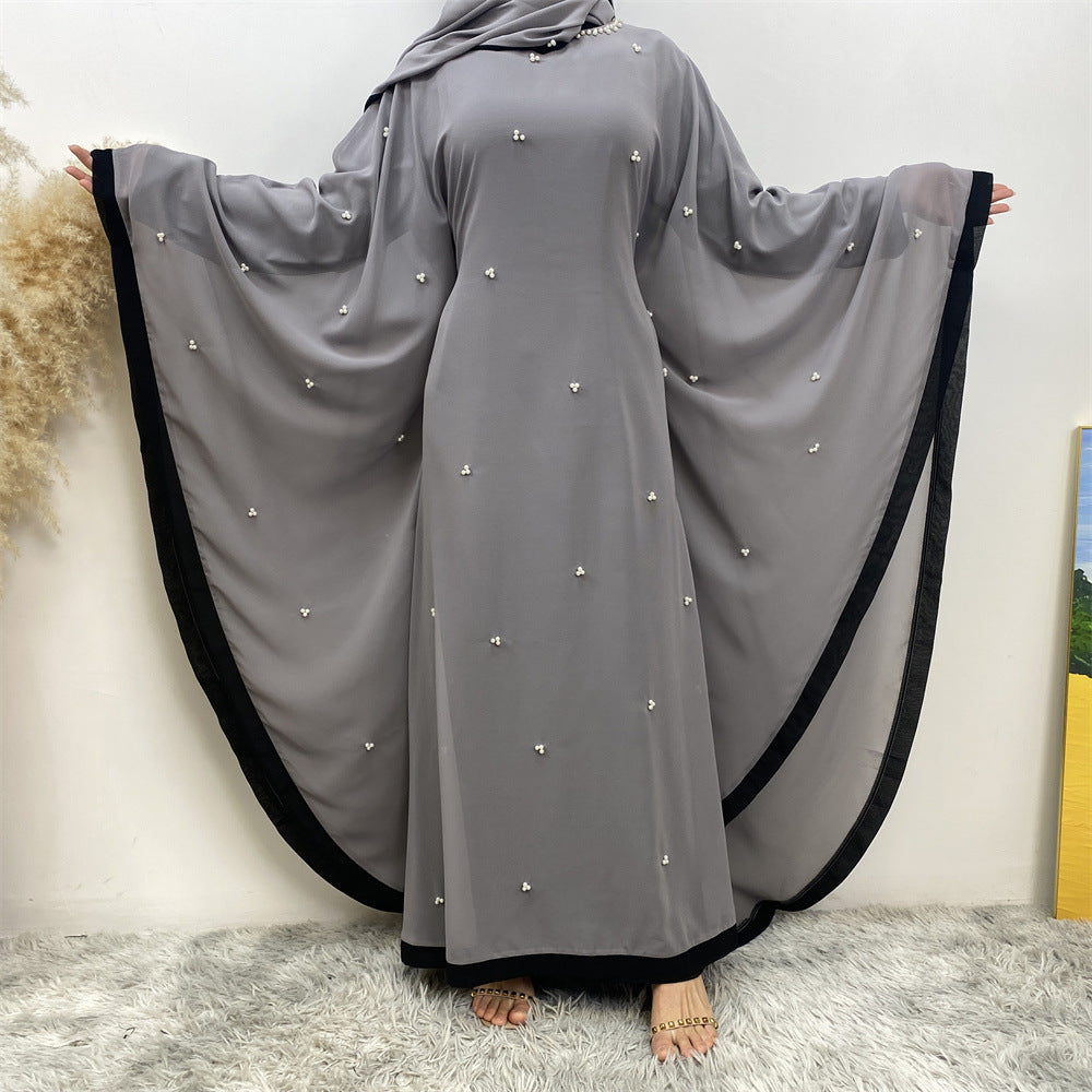 6763# 2024 chiffon adjustable waist abaya ramadan eid mubarak dubai kaftan abayas