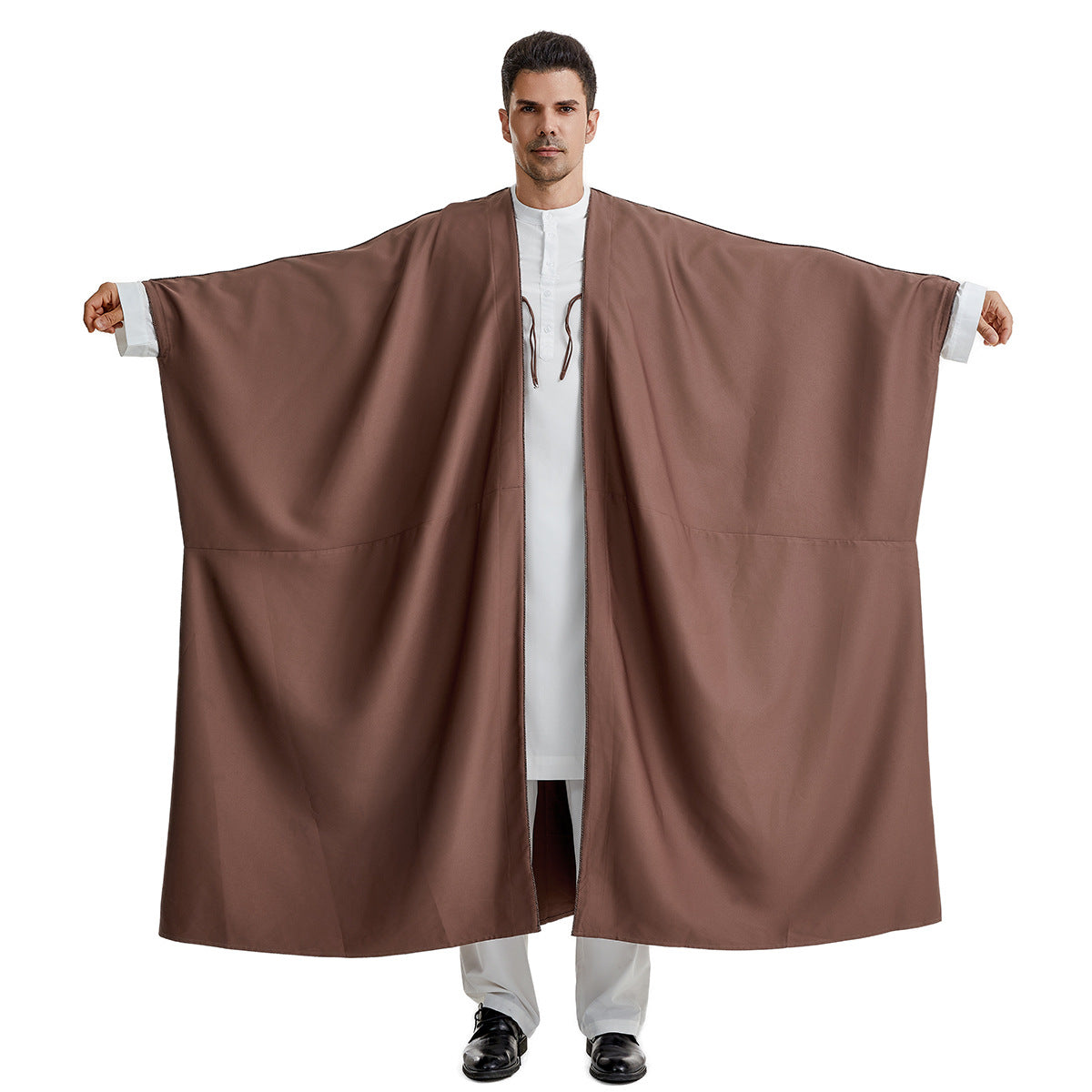 TH835#Abaya Muslim Clothing Islamic High Quality Men's Robe