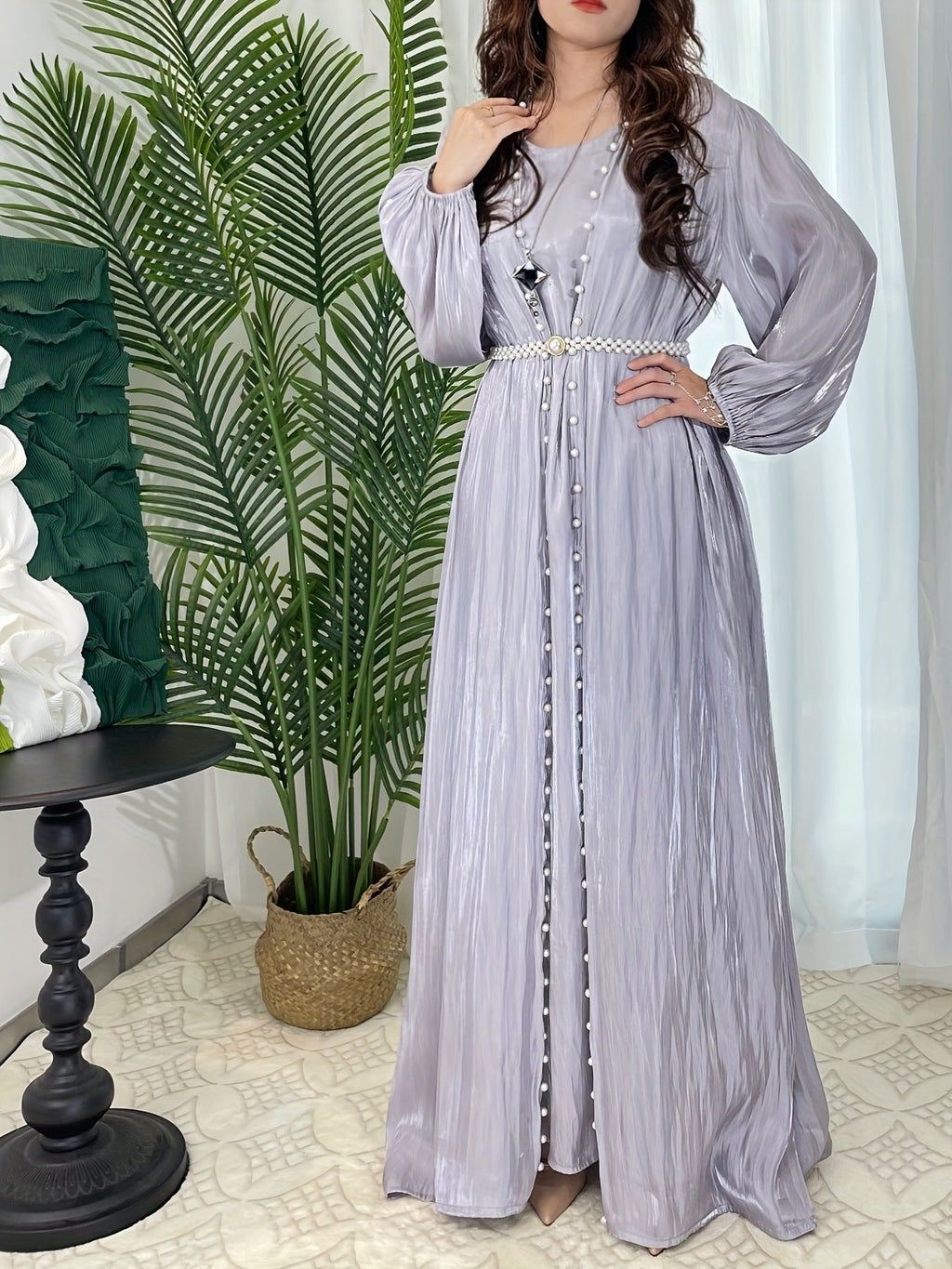 1003#3PCS MODEST SET EID FOR MUSLIM GIRL FASHION DESIGN ELEGANT DRESSES DUBAI ABAYA