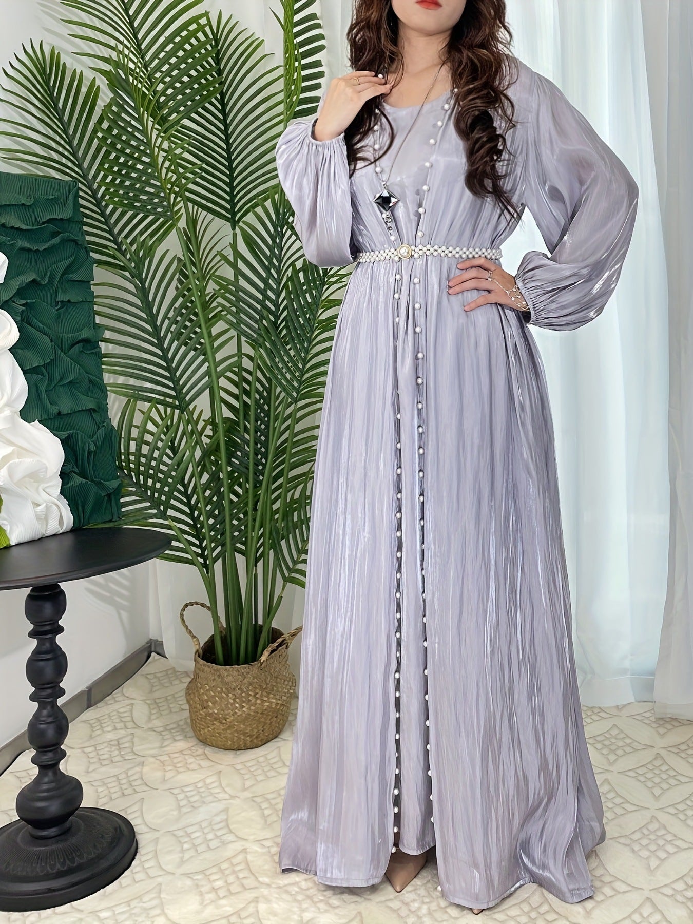 1003#3PCS MODEST SET EID FOR MUSLIM GIRL FASHION DESIGN ELEGANT DRESSES DUBAI ABAYA