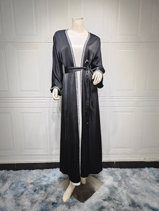 058#Women Sequins Luxury Modest Wear Islamic Clothing Dubai Abaya