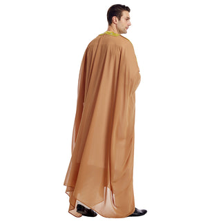 TH834#Abaya Muslim Clothing Long Sleeves Islamic High Quality Men's Robe