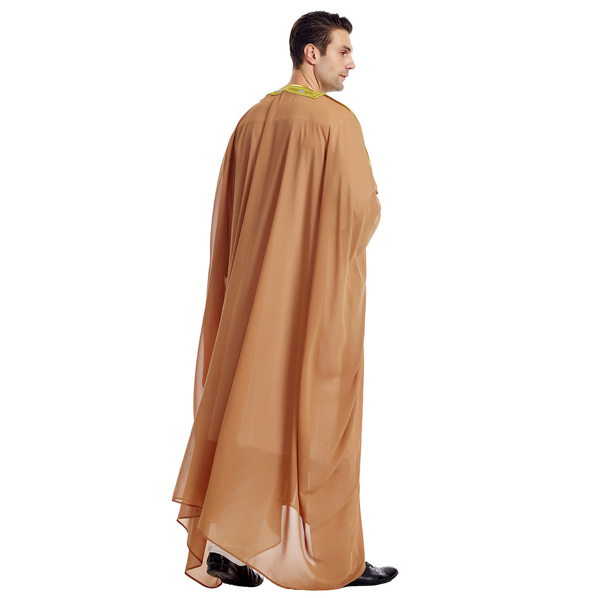 TH834#Abaya Muslim Clothing Long Sleeves Islamic High Quality Men's Robe