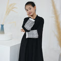 1782#Kids Abaya Keffiyeh Inspired Girls Embroidery Sleeves Women Maxi Dress Islamic Kaftan Trend Abaya