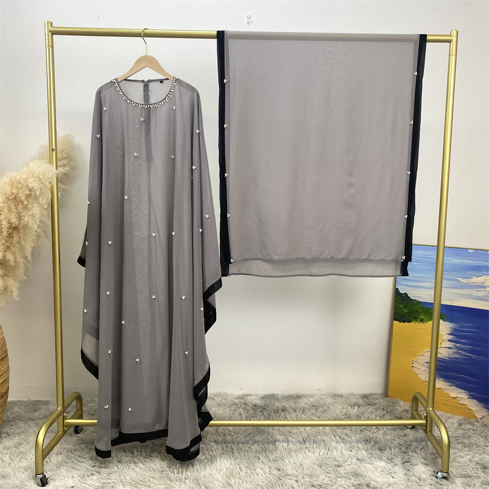 6763# 2024 chiffon adjustable waist abaya ramadan eid mubarak dubai kaftan abayas