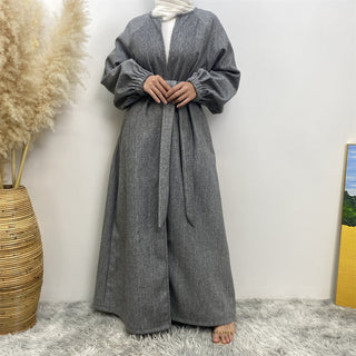 1995# New Autumn Winter Coat Thick Polyester Side Pockets Womens Clothing Modest Coats