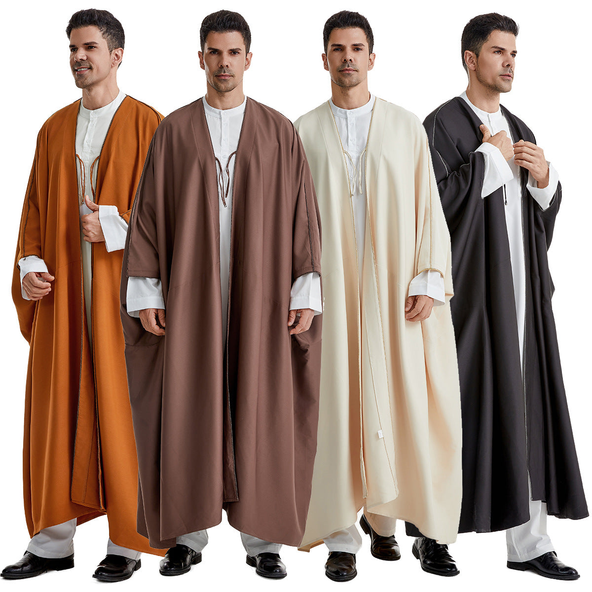 TH835#Abaya Muslim Clothing Islamic High Quality Men's Robe