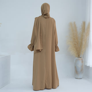 1714#Nida Ruffle Style One Piece Jilbab Abaya Women muslim dress