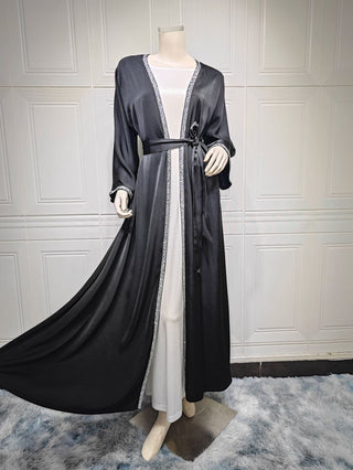 058#Women Sequins Luxury Modest Wear Islamic Clothing Dubai Abaya