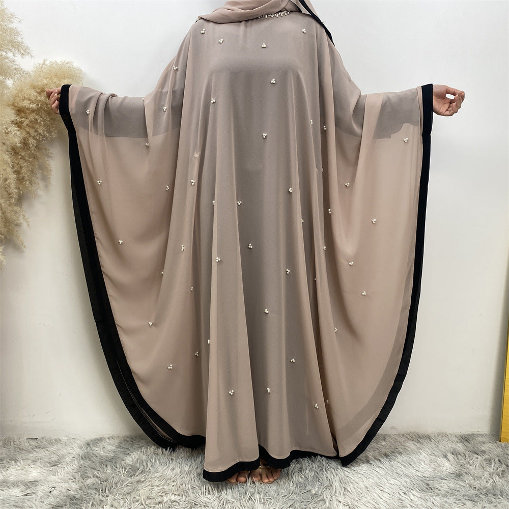 6763# 2024 chiffon adjustable waist abaya ramadan eid mubarak dubai kaftan abayas
