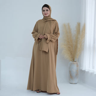 1714#Nida Ruffle Style One Piece Jilbab Abaya Women muslim dress