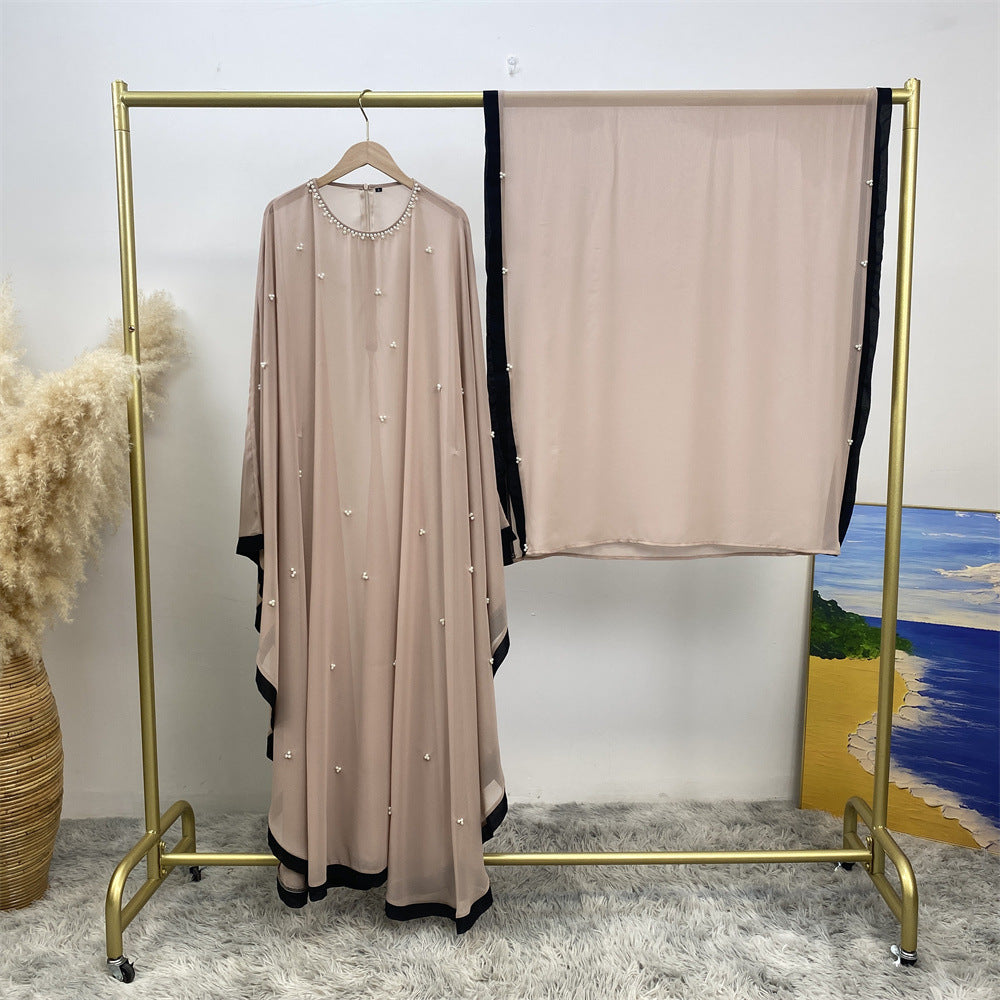 6763# 2024 chiffon adjustable waist abaya ramadan eid mubarak dubai kaftan abayas