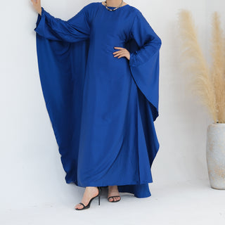 1803#2024 Fashion Style Abaya Design Satin Fabric Modest Dresses Kaftan Abaya Muslim Dress