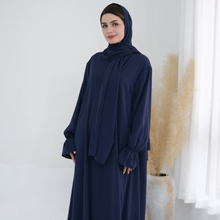 1714#Nida Ruffle Style One Piece Jilbab Abaya Women muslim dress