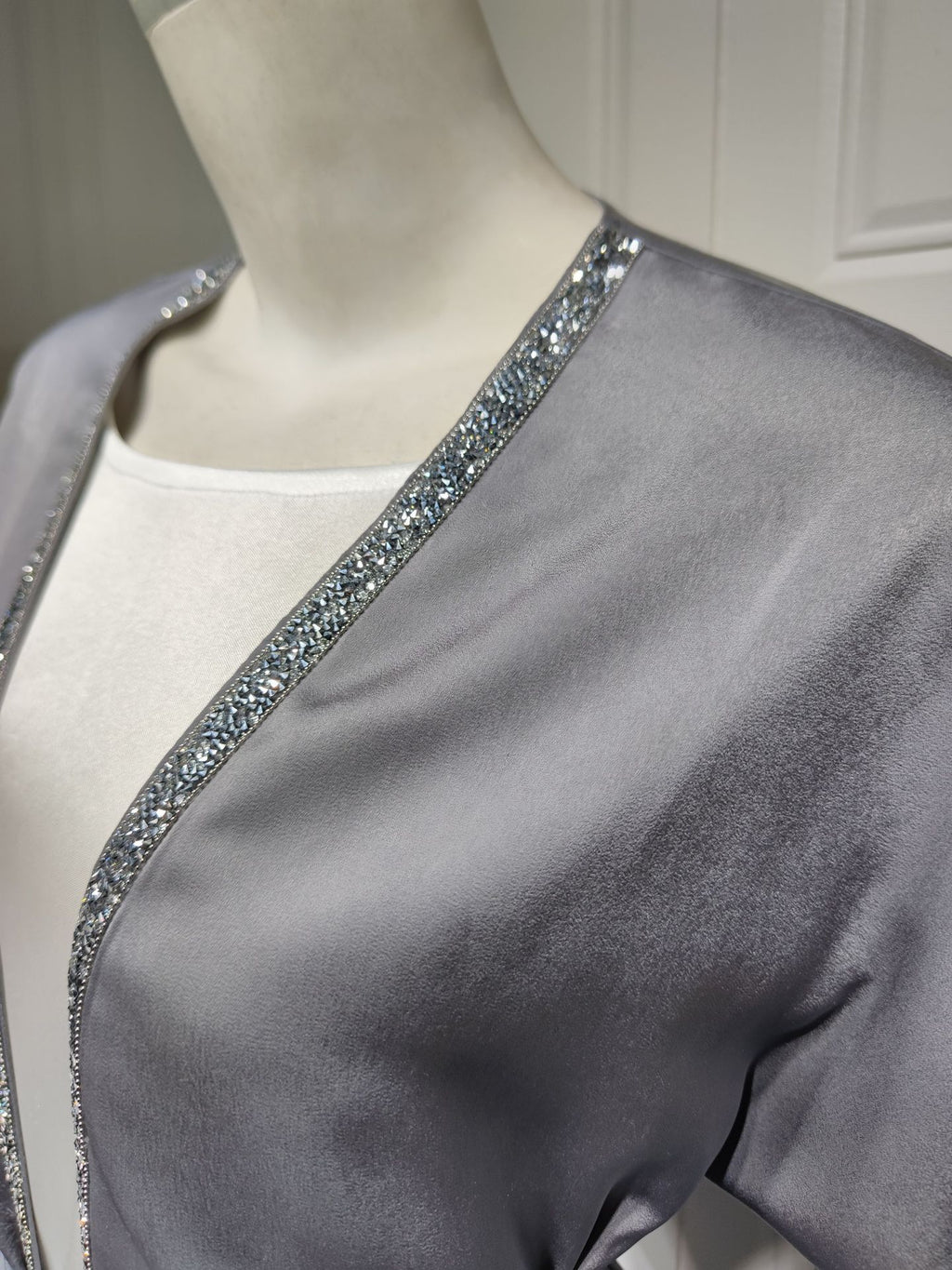 058#Women Sequins Luxury Modest Wear Islamic Clothing Dubai Abaya