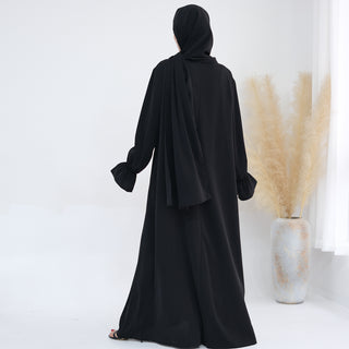 1714#Nida Ruffle Style One Piece Jilbab Abaya Women muslim dress