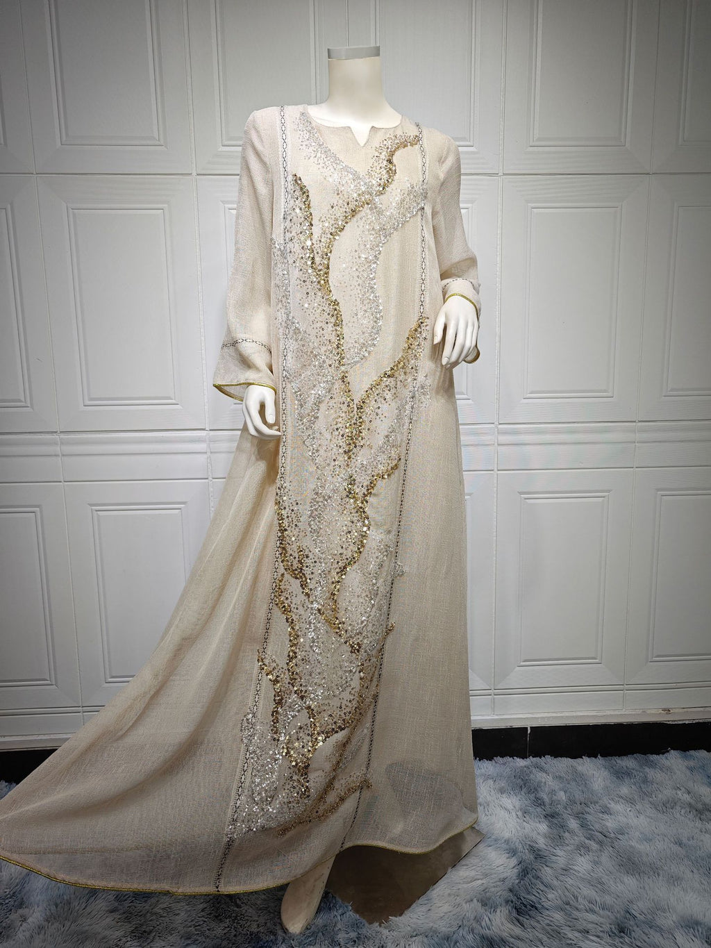 AB295# New flower dress Muslim abaya morocco women's clothing